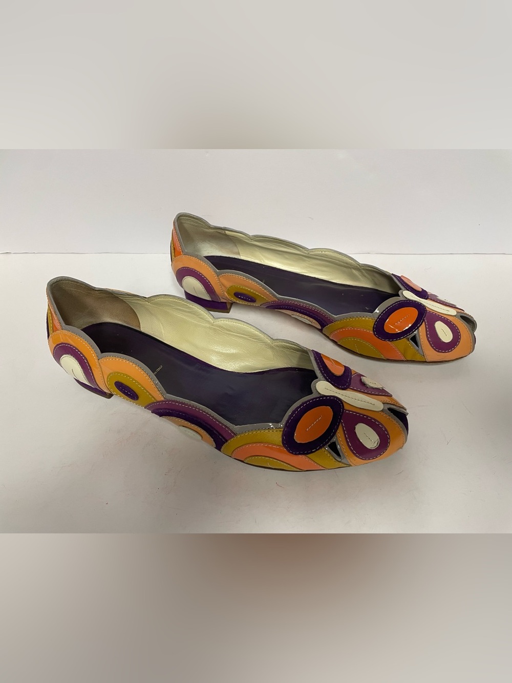 Vintage Prada butterfly Multicolor Flats ballets 41 - Picture 5 of 12